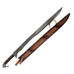 Fantasy Scimitar - High Carbon Damascus Steel- 48" - Battling Blades