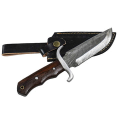 Woodsman's Pal Knife- Tracker Knife- High Carbon Damascus Steel- 10" - Battling Blades