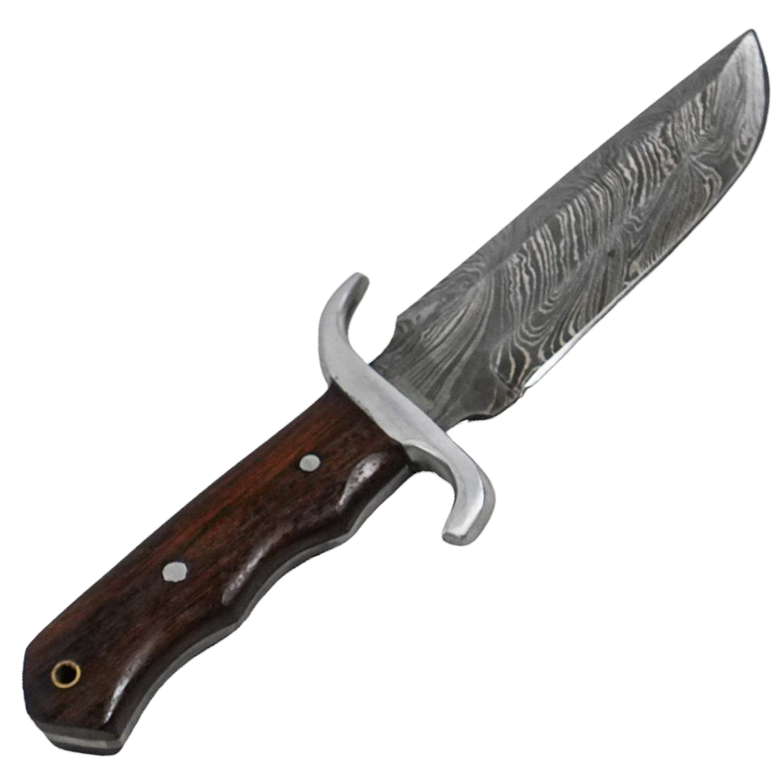 Woodsman's Pal Knife- Tracker Knife- High Carbon Damascus Steel- 10" - Battling Blades
