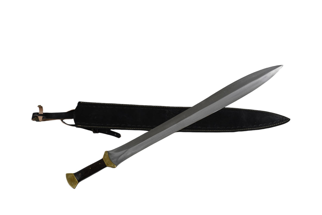 Greek Xiphos Sword- 1095 Steel- 34"- Battle Ready