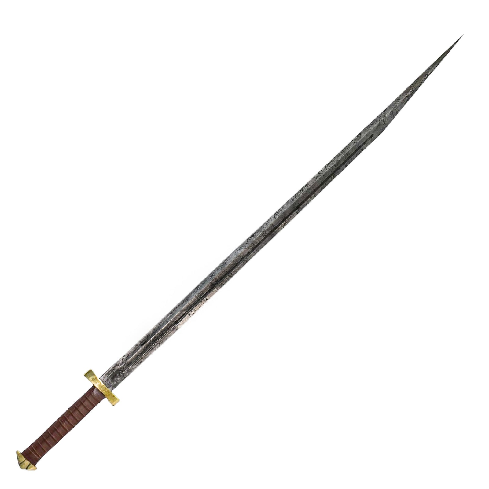 Great Seax – Viking War Sword- Damascus Steel- 50" - Battling Blades