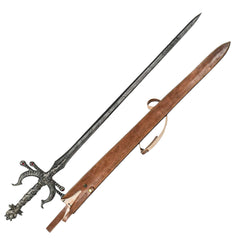 Black Knight Inferno Sword- High Carbon Damascus Steel - 46" - Battling Blades