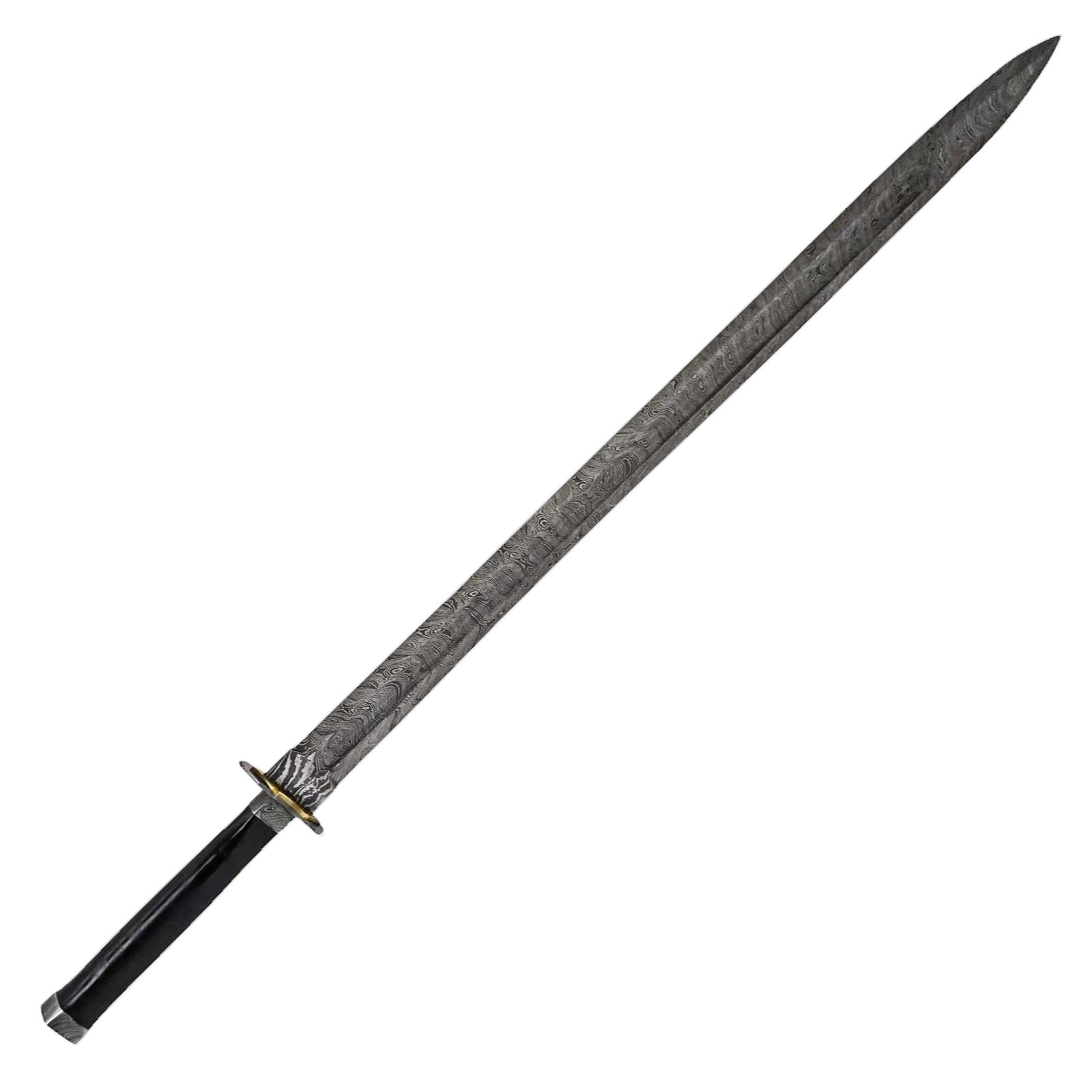 Wushu Jian- Folded Damascus Steel- 40" - Battling Blades