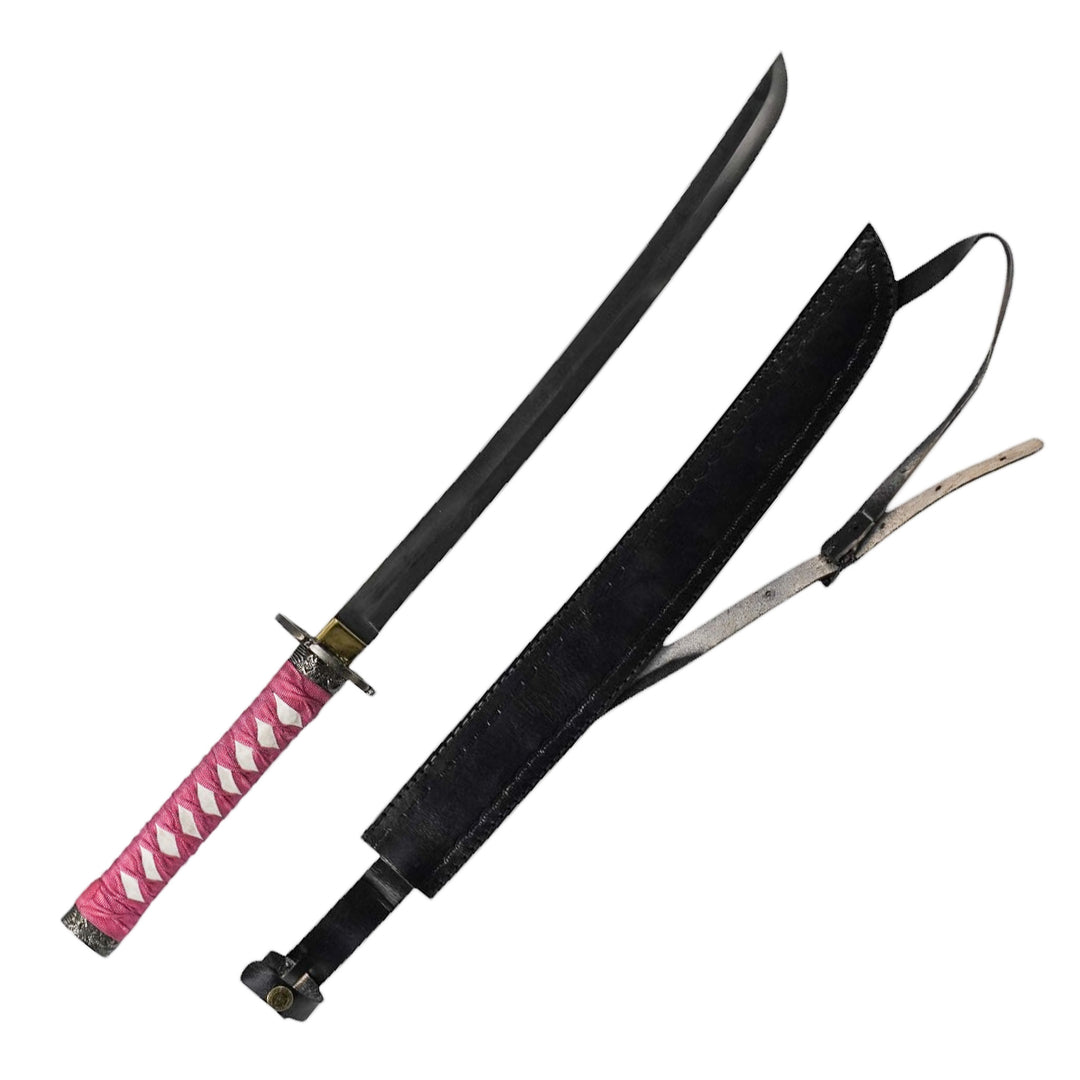 Pink Wakizashi Sword- Stainless Steel- 30"