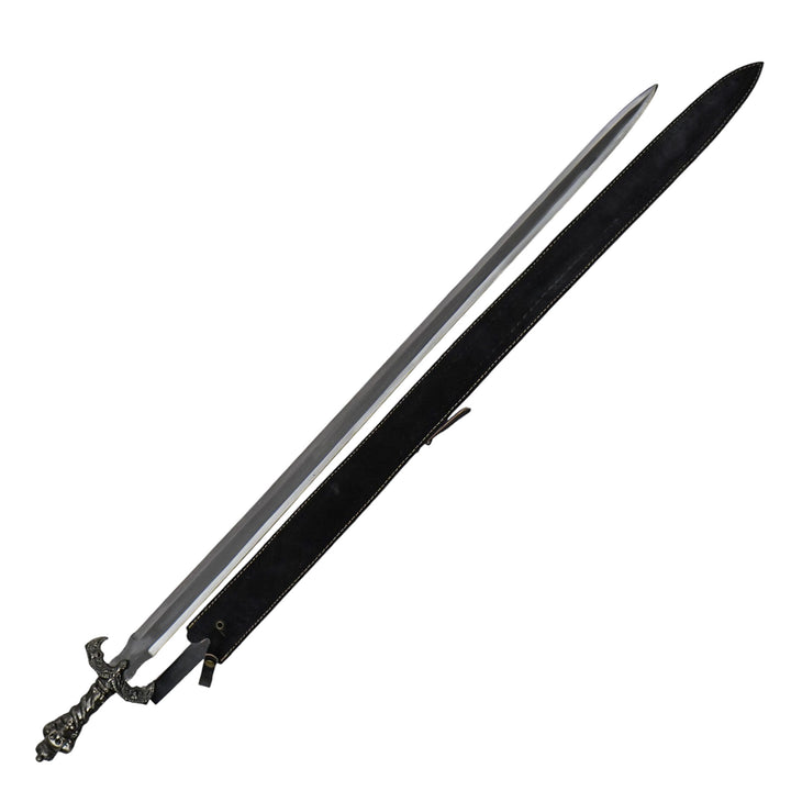 Skull Longsword– Stainless Steel- 50" - Battling Blades