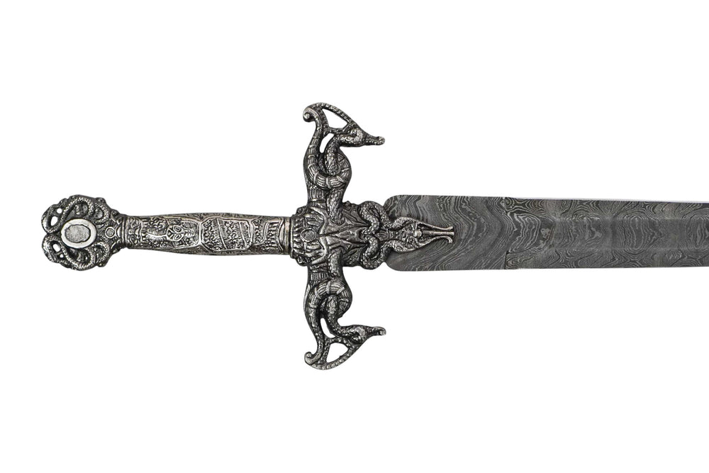 Medieval Arming Sword- Damascus Steel- 32"