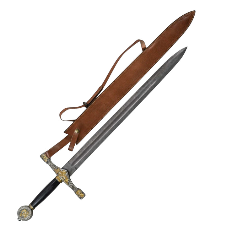 Excalibur – The Legendary Sword of King Arthur – Damascus Steel – 34" - Battling Blades