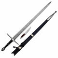Longsword with Knife - 44"- High Carbon Damascus Steel