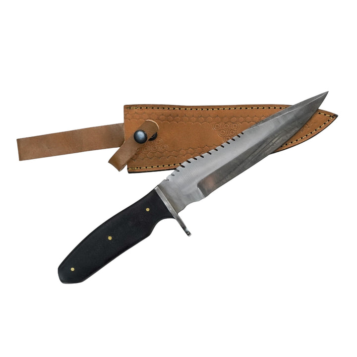 Clip-Point Camping Knife- 14"- Stainless Steel - Battling Blades