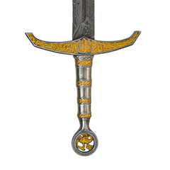 Greatsword with Etched Wood Sheath- Damascus Steel- 50" - Battling Blades