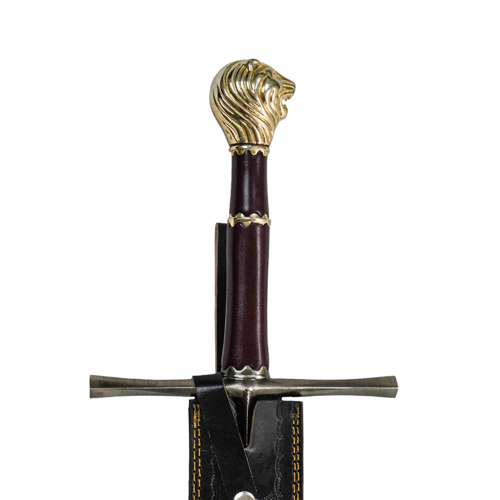 Lion’s Head Greatsword- 48"- Damascus Steel