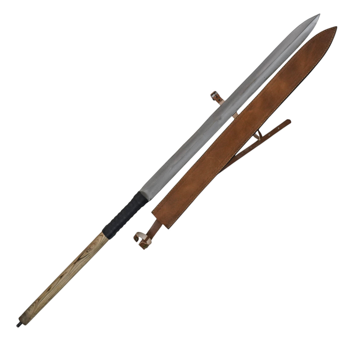 Thrusting War Spear- 1095 Steel- 66" - Battling Blades