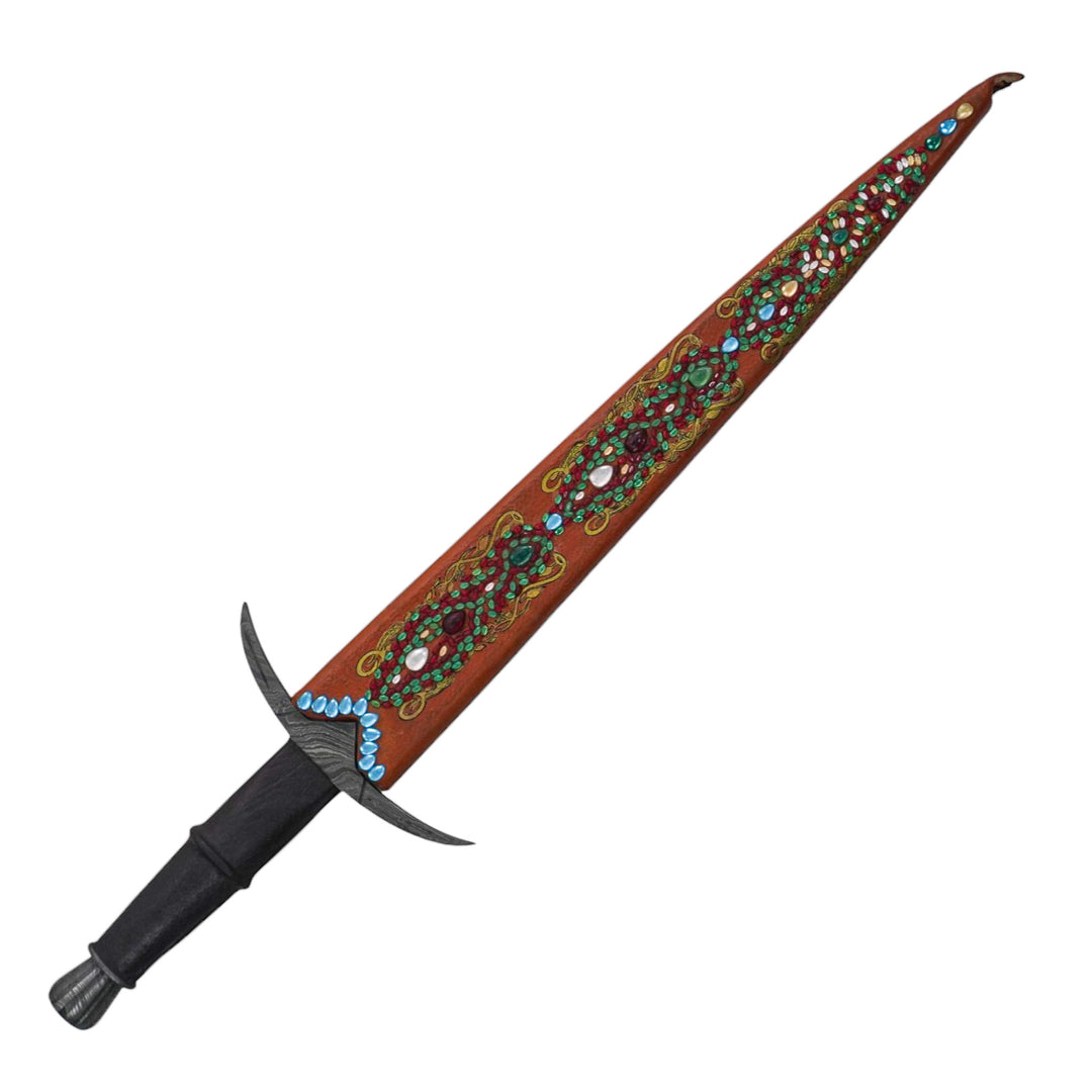 Cinquedea Short Sword - Renaissance Stainless Steel Sword - 24"