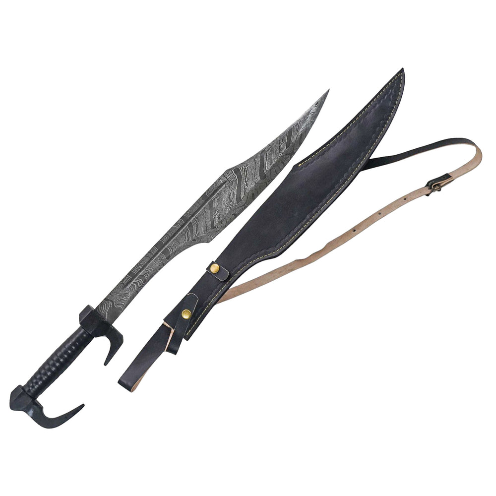 Khyber Knife- Damascus Steel- Afghan Short Sword - 28"