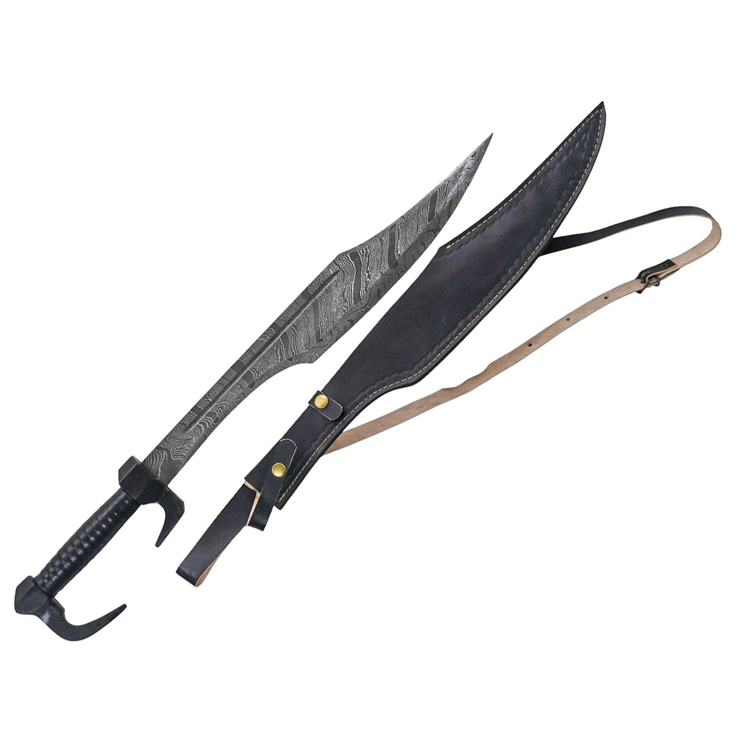 Khyber Knife- Damascus Steel- Afghan Short Sword - 28"
