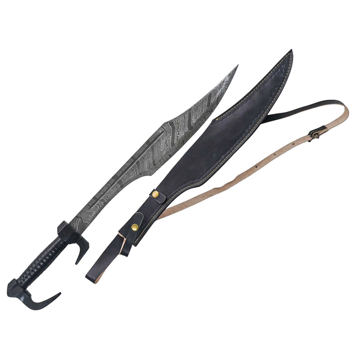 Khyber Knife- Damascus Steel- Afghan Short Sword - 28" - Battling Blades