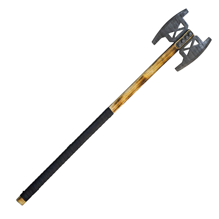 Viking Double Bit Battle Axe - Damascus Steel Dane Axe - 50" - Battling Blades