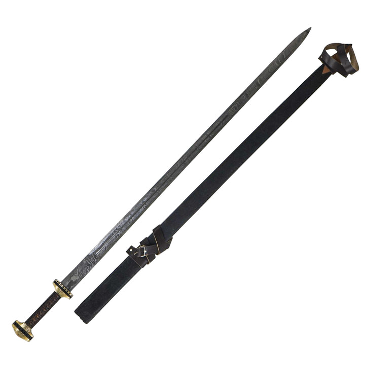 Gram – Norse Dragon-Slayer- Damascus Steel- 60" - Battling Blades