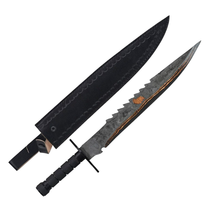 Military Bowie Knife – 20" Copper Damascus Steel – 20" - Battling Blades