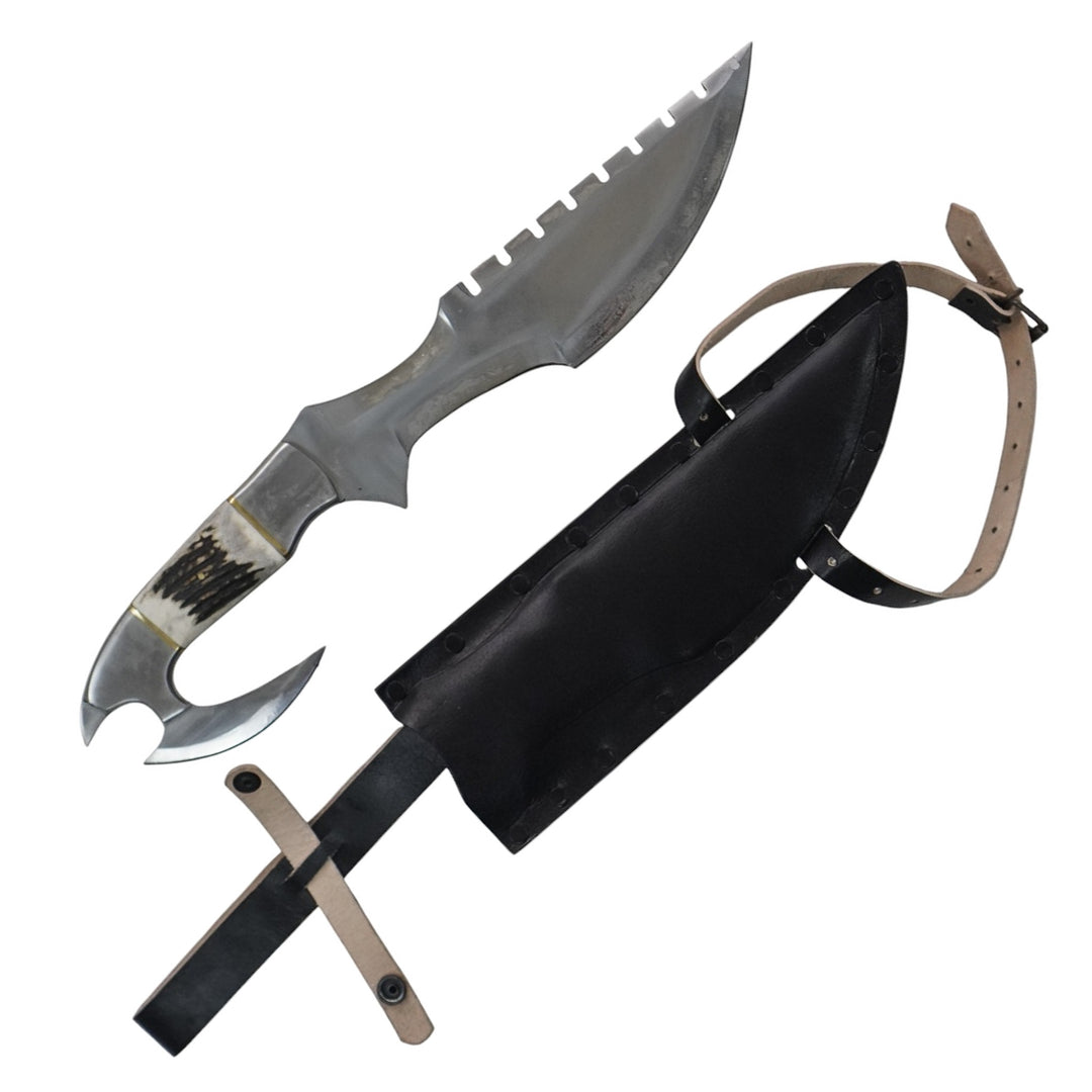 Tracker Knife- Double Bladed with Sheath