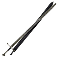 Longsword- Damascus Steel Sword With Clay Temper- 70"
