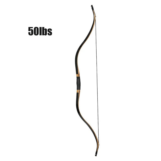 20-50lbs Traditional Long Bow Set - Recurve Archery Bow