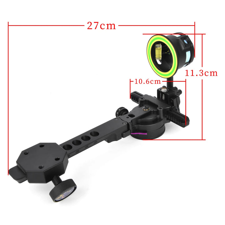 Long Pole Double Needle Sight 6061 Aluminum Structure - Compound Bow Hunting Accessories