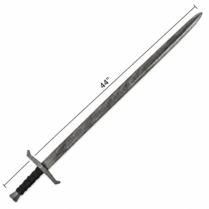 Brescia Spadona– Italian Longsword– Damascus Steel- 44″ - Battling Blades