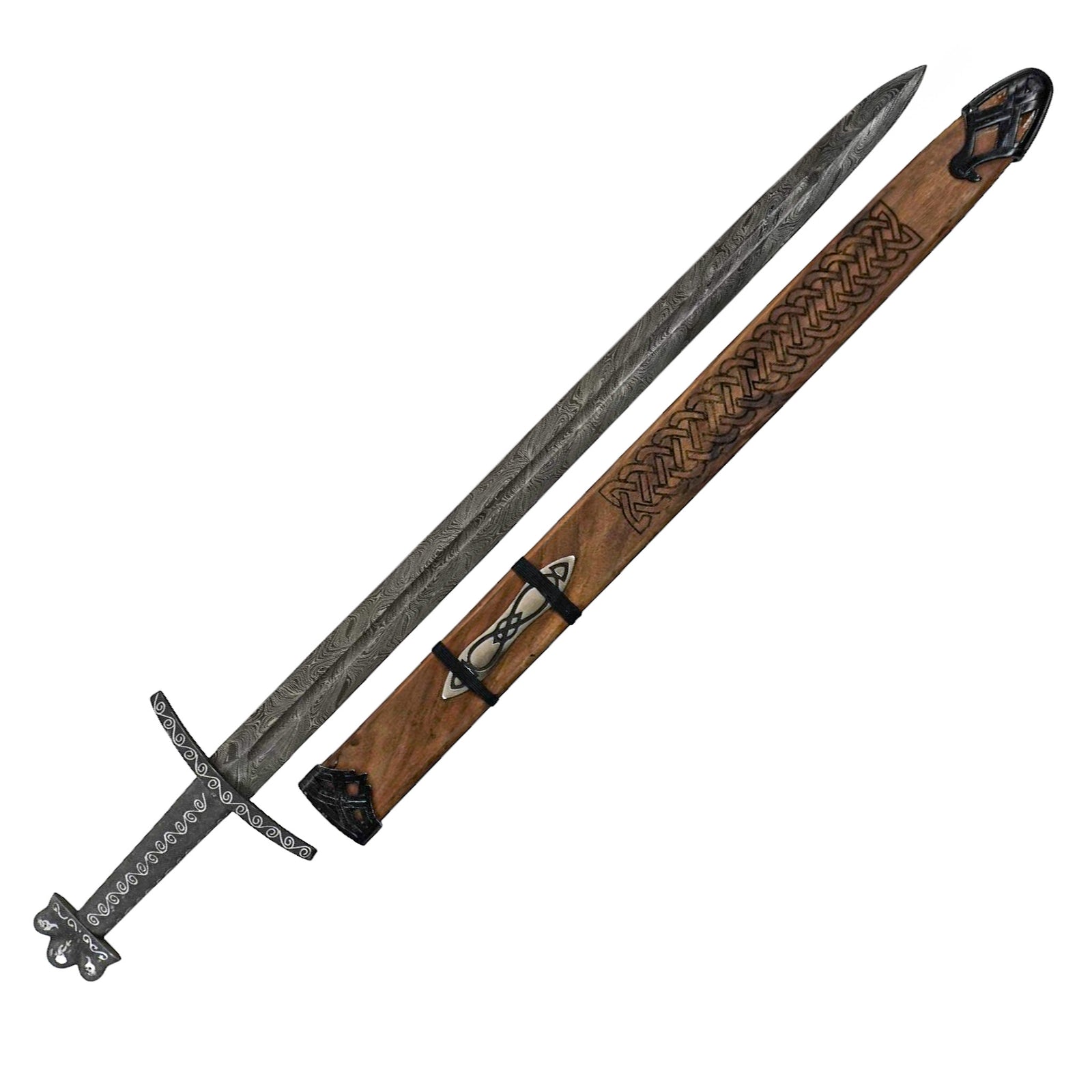 Gjermundbu Sword- Viking Sword- Damascus Steel- 39" - Battling Blades