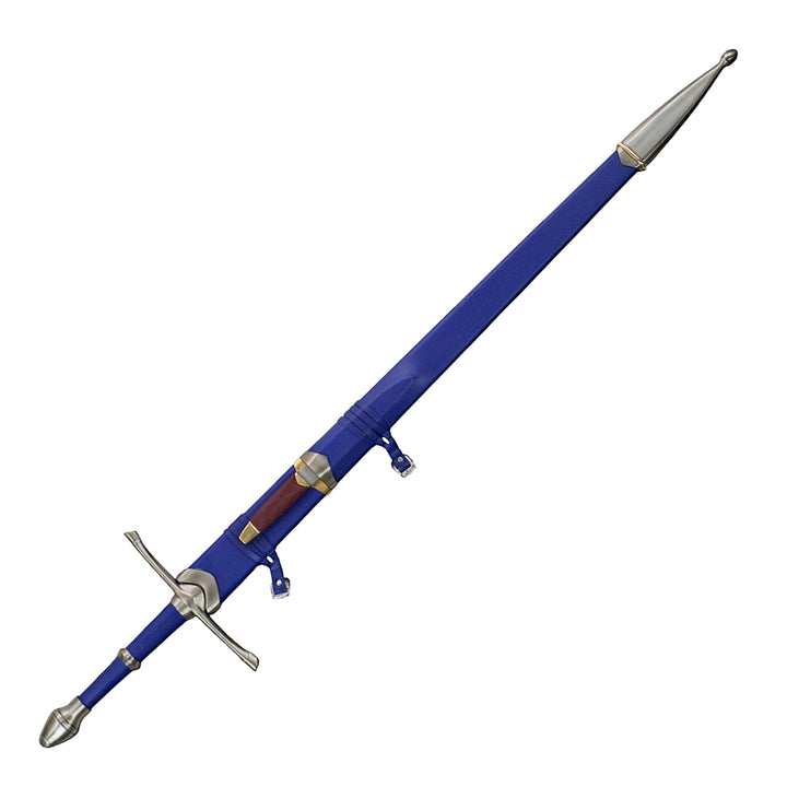 Longsword with Knife - Blue- 44"- High Carbon 1095 Steel Sword With Clay Temper - Battling Blades