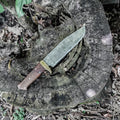 Bushcraft Knife- High Carbon Damascus Steel- 13"