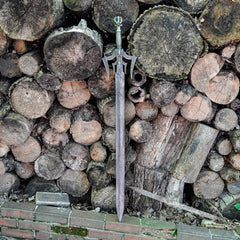 Viking King Sword- High Carbon Damascus Steel Sword- 50" - Battling Blades