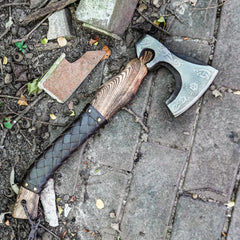 Viking Bearded Ax - 21" - Handmade High Carbon 1095 Steel - Battling Blades