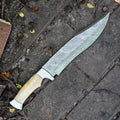 Texas Bowie Knife- High Carbon Damascus Steel Blade