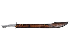 Ox-Tail Dao- Niúwěidāo- High Carbon Damascus Steel - Battling Blades