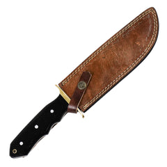 Clip Point Bowie Knife- 1095 Steel- 15" - Battling Blades