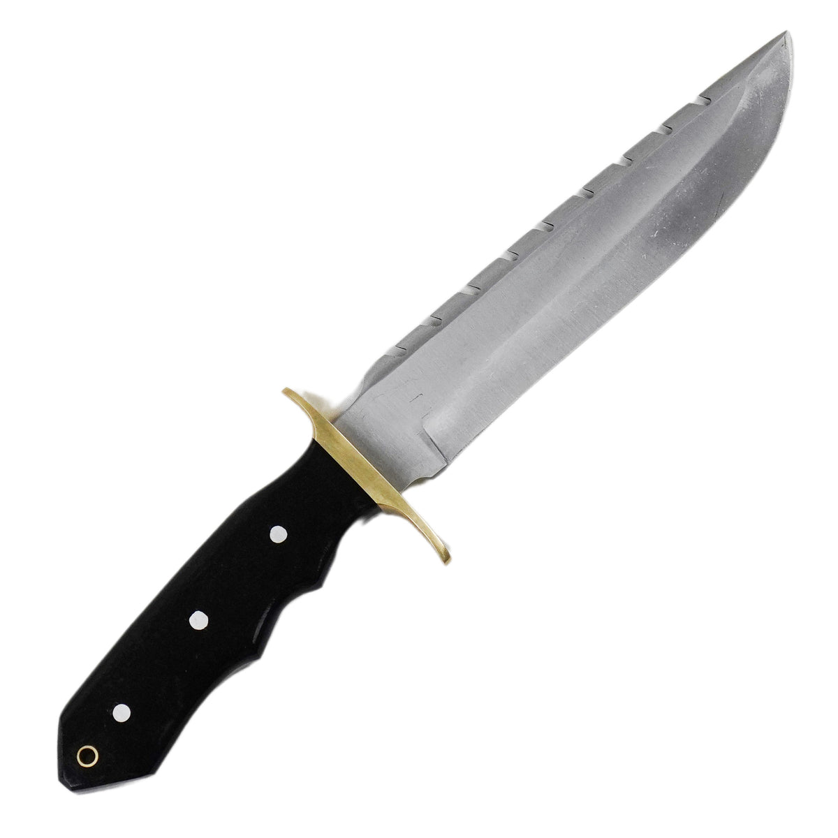 Clip Point Bowie Knife- 1095 Steel- 15" - Battling Blades
