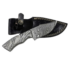 Bushcraft Knife- High Carbon Damascus Steel- 7" - Battling Blades