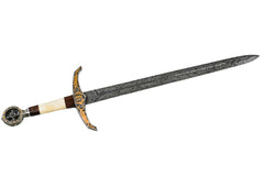 Crusader Sword- Damascus Steel- 34" - Battling Blades