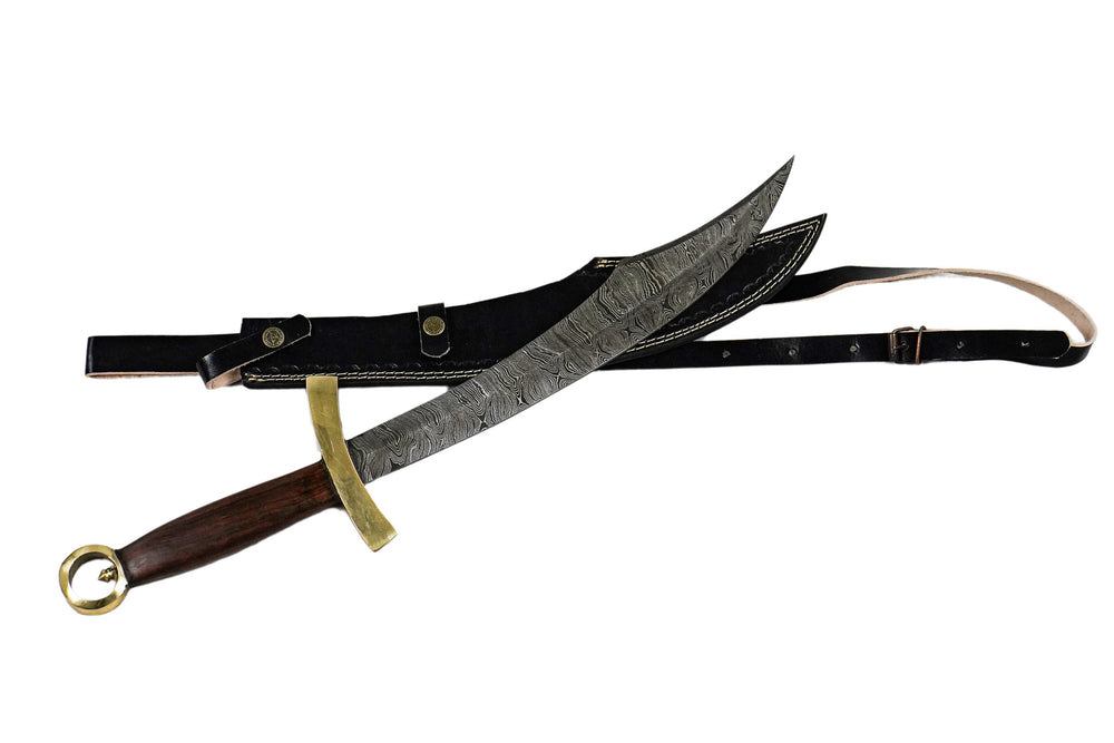 Persian Scimitar- Shamshir- Damascus Steel -24"