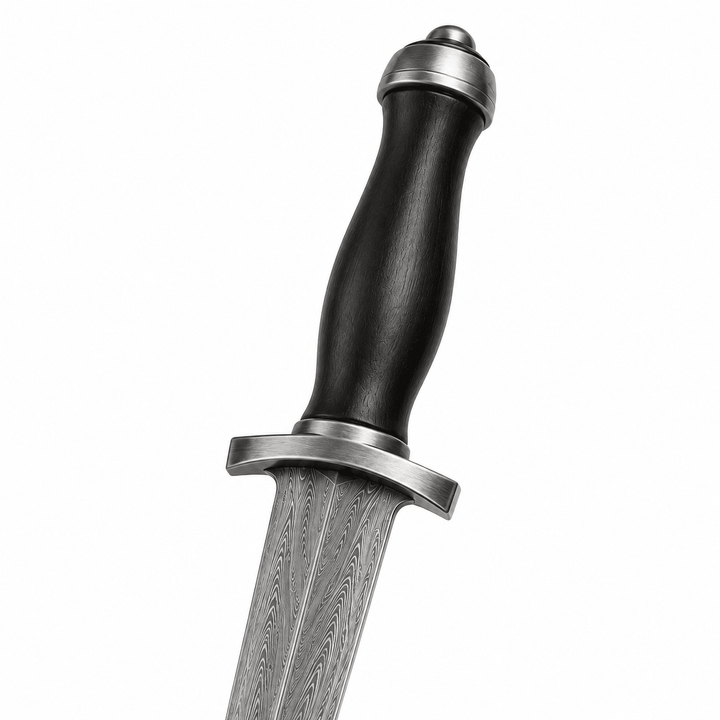 Scottish Dirk -Damascus Steel - 18" - Battling Blades