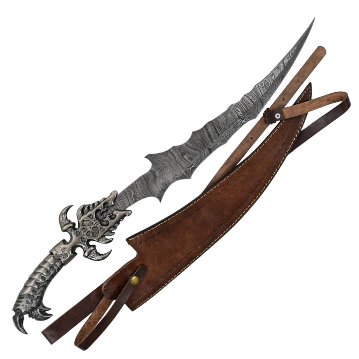 Demonic Knife- Damascus Steel- 25" - Battling Blades