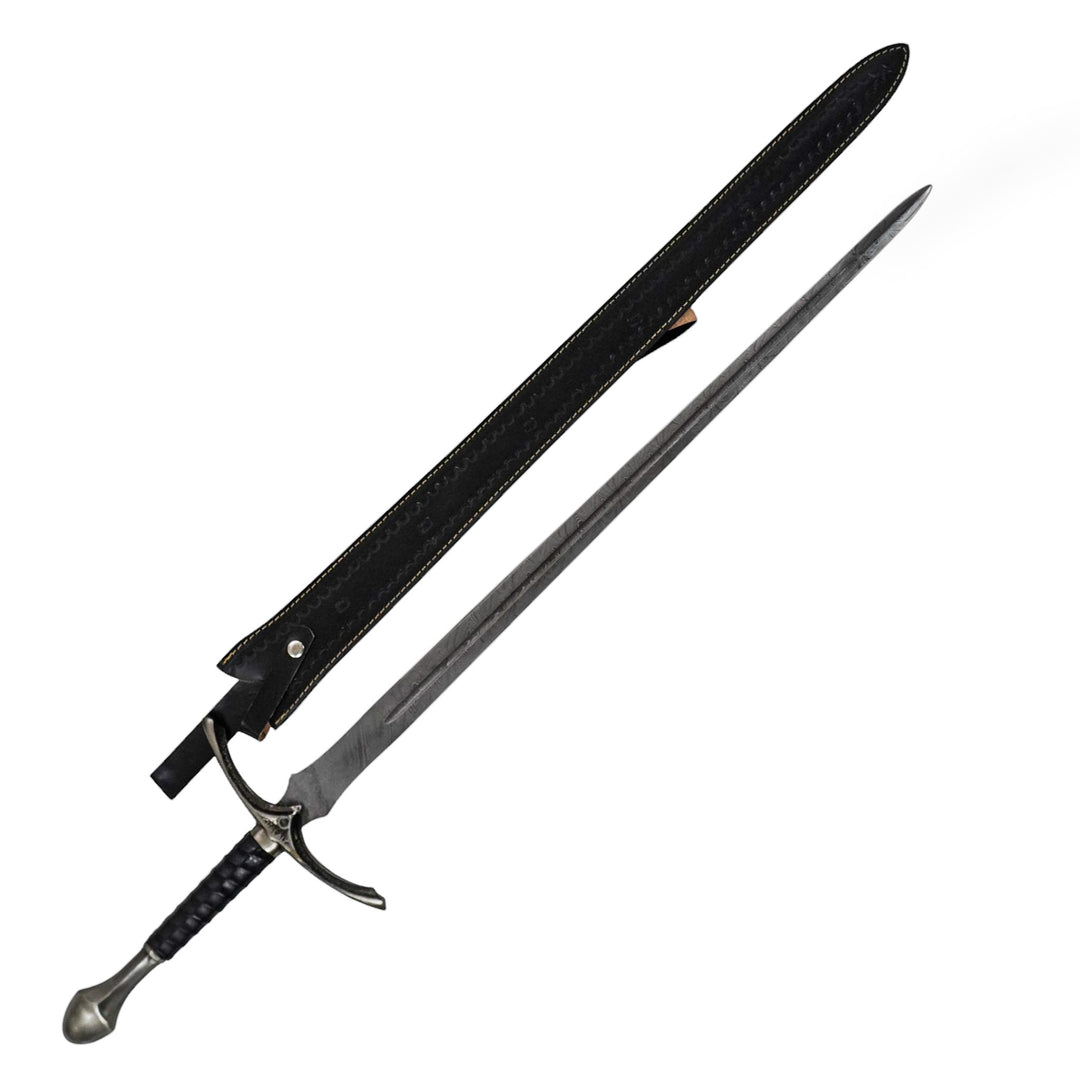 Black Longsword- Damascus Steel- 45"