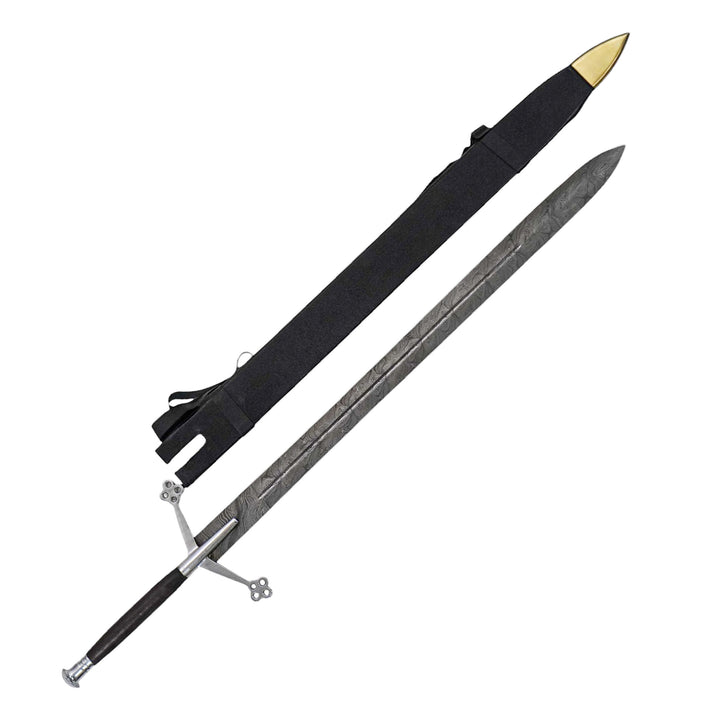 Claymore Sword- Damascus Steel - 44" - Battling Blades