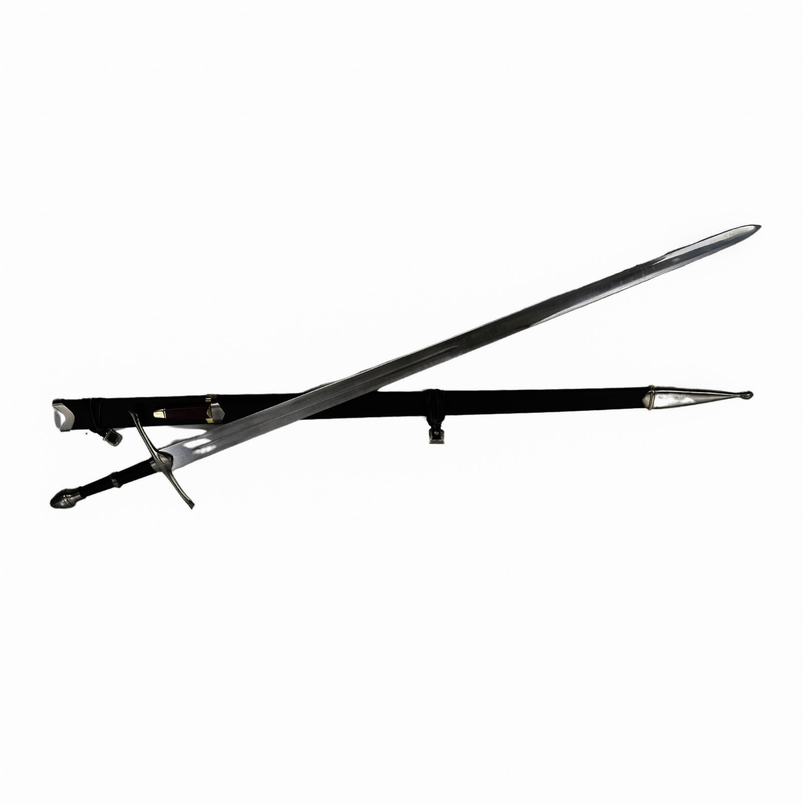 Longsword with Knife - 55"- High Carbon 1095 Steel Sword With Clay Temper - Battling Blades