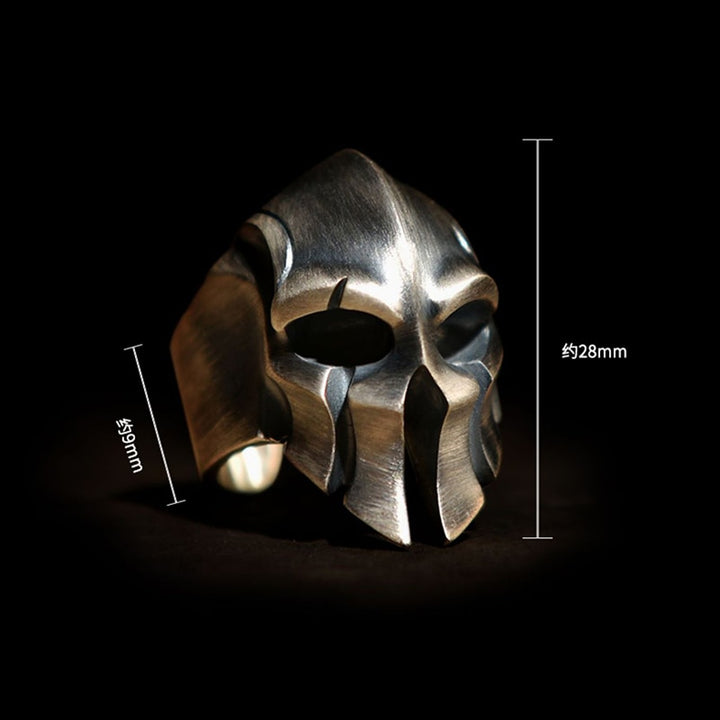 Spartan Warrior Mask Vintage Ring