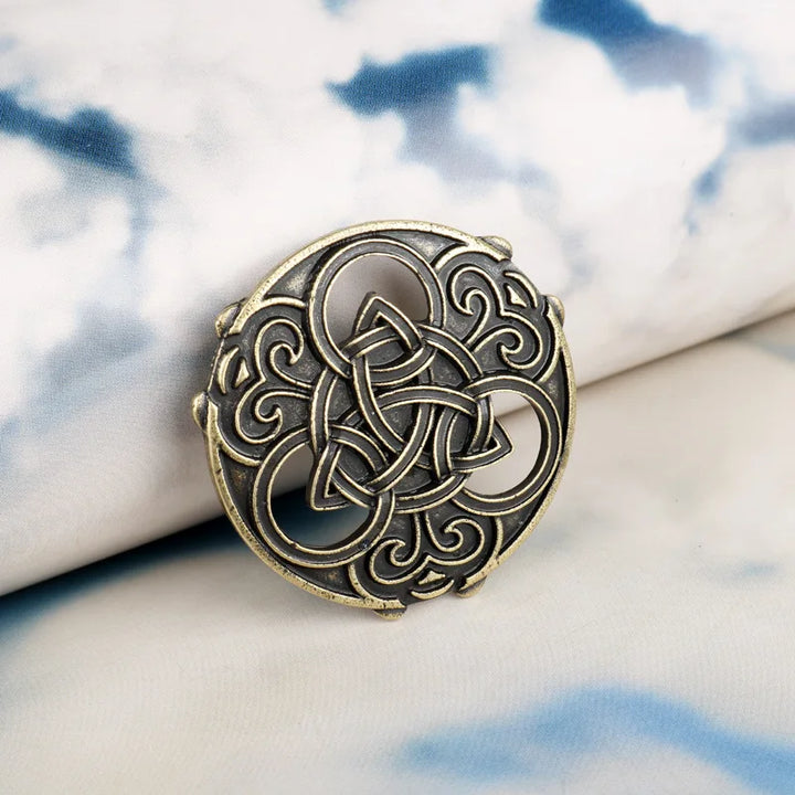 Viking Vintage Knot Brooch - Norse Shawl Pin