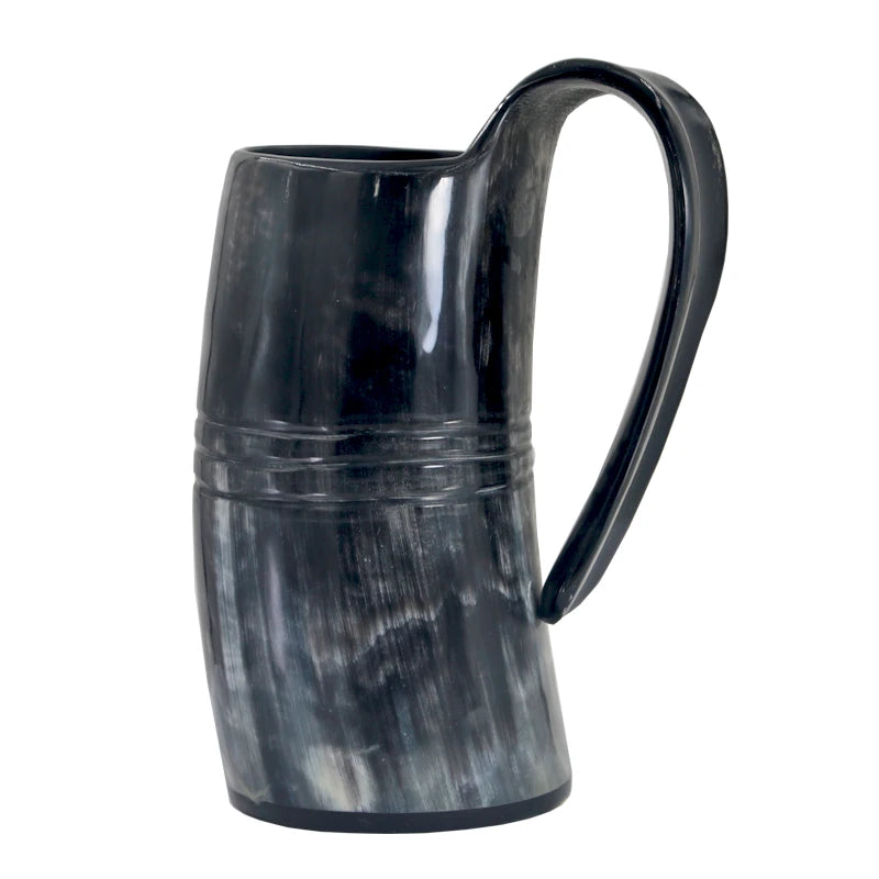 Natural Ox Horn Viking Mug - Drinking Horn Tankard