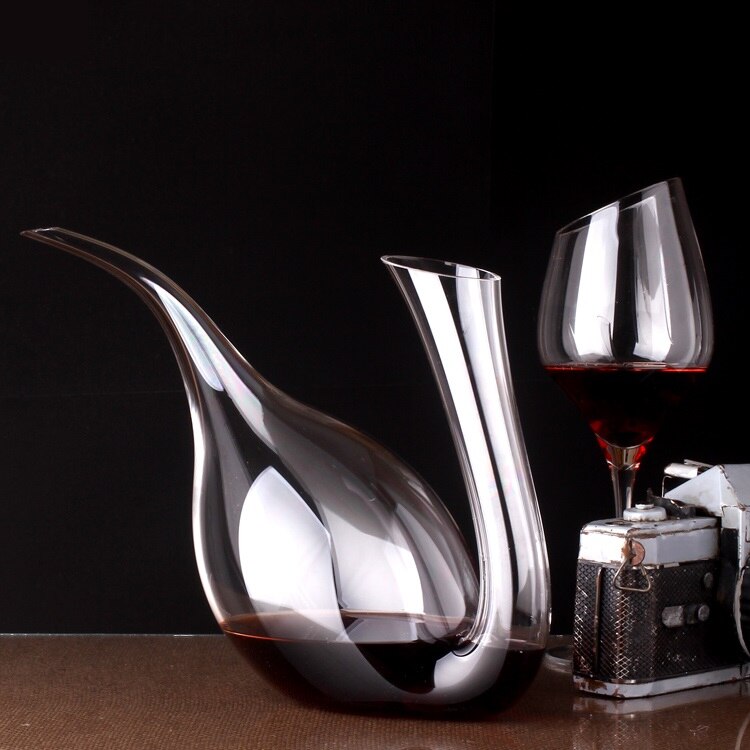 Mouth Blown Crystal Glass - Wine Pourer
