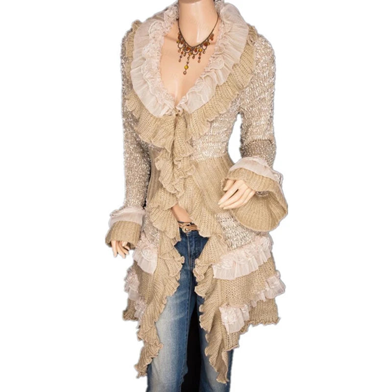 Victorian Vintage Renaissance Lace-Up Coat Women's Steampunk Jacket